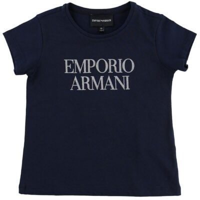 Emporio Armani T-shirt - Navy m. Glimmer