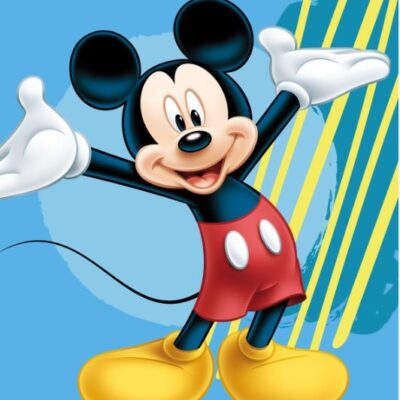 Børnetæppe - Mickey Mouse - 120x140 cm - Blødt og lækkert Fleece tæppe - Borg Living