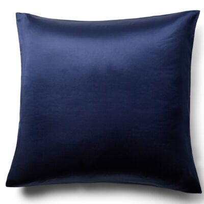 Silke pudebetræk 60x63 cm - 100% morbærsilke - Navy blå