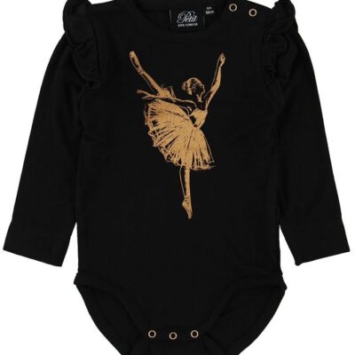 Petit By Sofie Schnoor Body l/æ - Dicte - Sort m. Ballerina