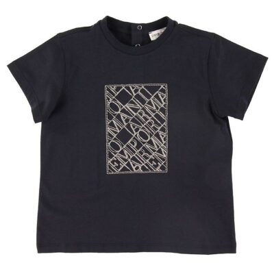 Emporio Armani T-shirt - Navy m. Broderi