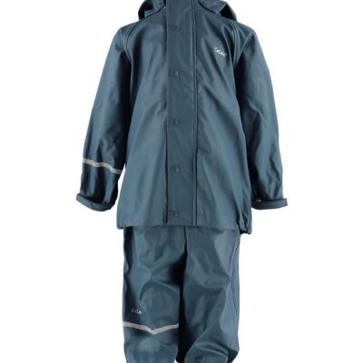 CeLaVi Regntøj m. Seler - PU - Petroleum