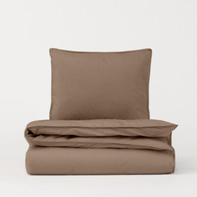 DAWN Dynebetræk Baby/Junior - Mocha Brown - 100x140 cm - 100% økologisk bomuld -