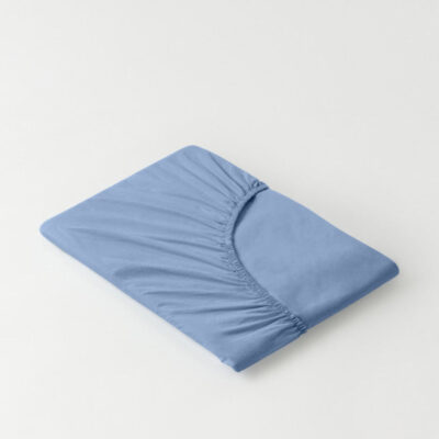DAWN Faconlagen (160x200x35) - Midnight Blue - 100% økologisk bomuld -