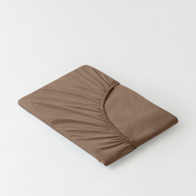 DAWN Faconlagen (160x200x35) - Mocha Brown - 100% økologisk bomuld -