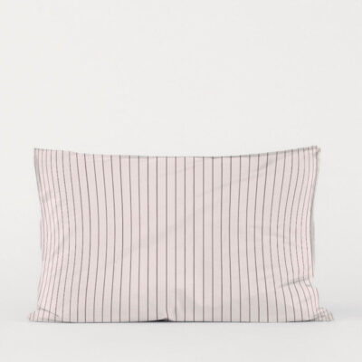 DAWN Pudebetræk (50x70) - Soft Rose / Chocolate - 100% økologisk bomuld -