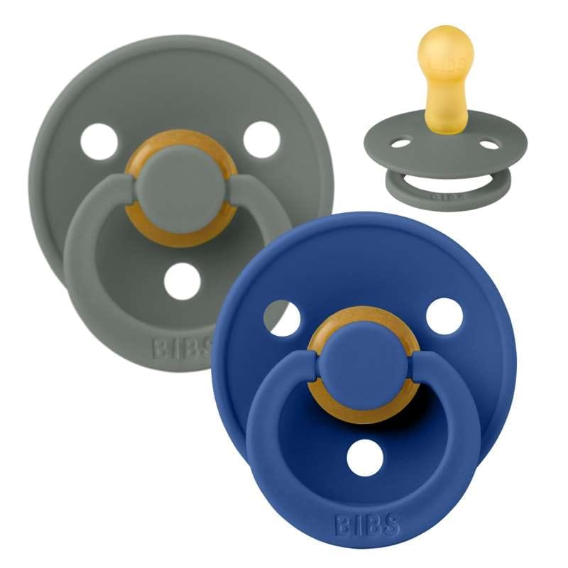 BIBS - Sutter Colour rund 2 PACK - Pine/Cornflower - Str. 2