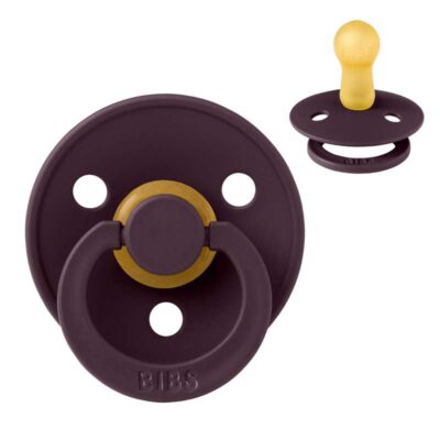 BIBS Rund Colour Sut - Str. 2 - Naturgummi - Plum
