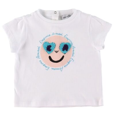 Emporio Armani T-shirt - Hvid m. Ansigt