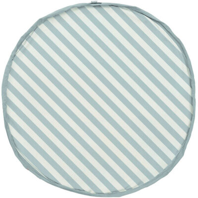 Play&Go Legetøjstæppe - Ø140 cm - Stripes Green