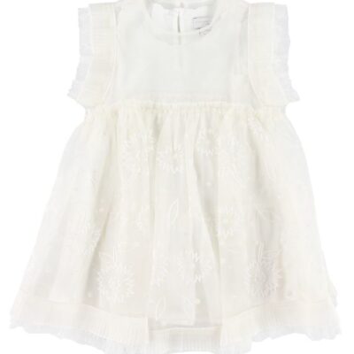 Stella McCartney Kids Kjole - Hvid m. Blomster
