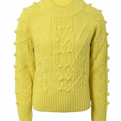 Hound Bluse - Strik - Lime m. Mønster