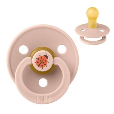 BIBS Rund Colour Sut - Str. 1 - Naturgummi - Ladybug Studio - Blush