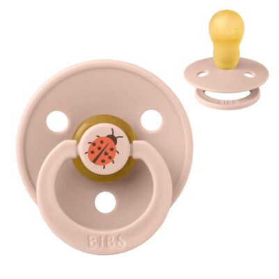 BIBS Rund Colour Sut - Str. 3 - Naturgummi - Ladybug Studio - Blush