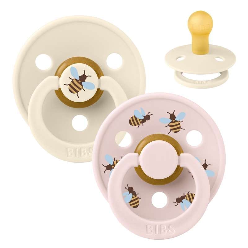 BIBS - sutter Studio Colour rund 2 PACK Bumblebee Latex - Ivory Mix - Size 1