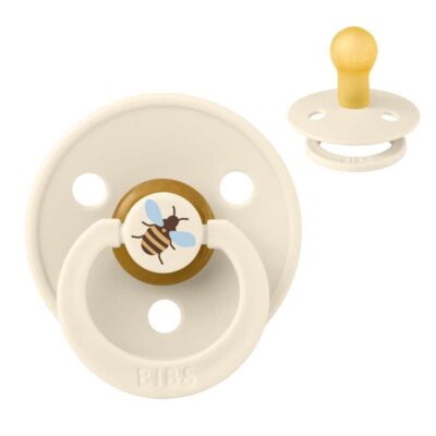 BIBS Rund Colour Sut - Str. 1 - Naturgummi - Bumblebee Studio - Ivory