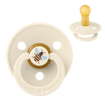 BIBS Rund Colour Sut - Str. 2 - Naturgummi - Bumblebee Studio - Ivory
