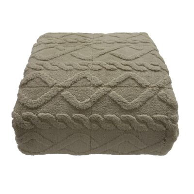 Vægttæppe - 130x170 cm - 3 kg - Blødt og vamset - Sandfarvet tyngdetæppe fra Nordstrand Home