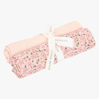Little Dutch Fairy Blossom & Blossom Tæpper/ Stofbleer i Musselin 2-pak, Pink