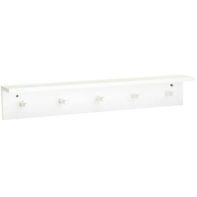 Kids Concept Hylde m. Knager - 60x10 cm - Træ - Hvid