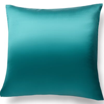 Silke pudebetræk 60x63 cm - 100% morbærsilke - Tyrkis