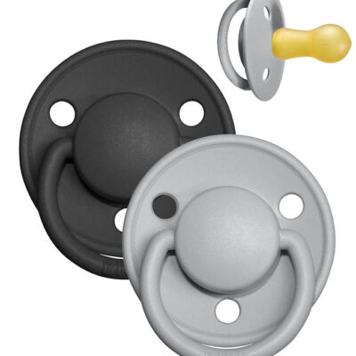 BIBS De Lux Sutter - Str. 2 - 2-pak - Rund - Cloud/Black