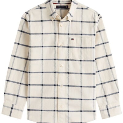 Tommy Hilfiger Skjorte - Window Pane Check - Hvidternet