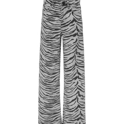 Kids Only Jeans - Wide - KogHope - Ecru/Zebra