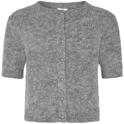 Grunt Cardigan - Strik - GrLins - Dark Grey