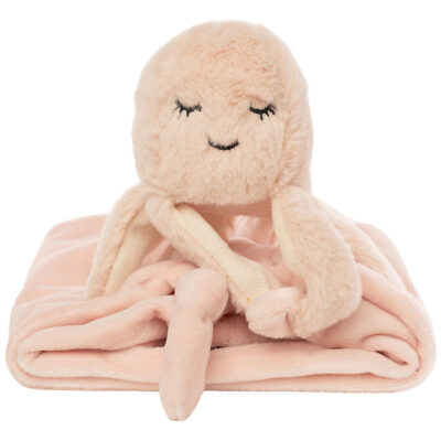 NatureZoo Nusseklud - Blæksprutte - 35x35 cm - Babyrosa