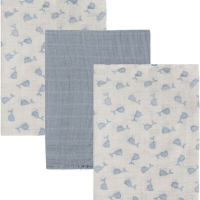 Pippi Stofbleer - Noos - Musselin - 3-pak - 65x65 cm - Ashley Bl
