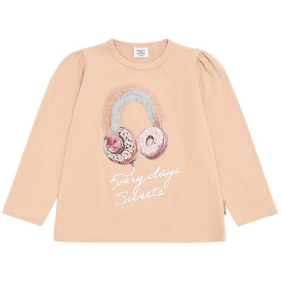 Hust and Claire Bluse - HCAlma - Rugby Tan m. Hovedtelefoner