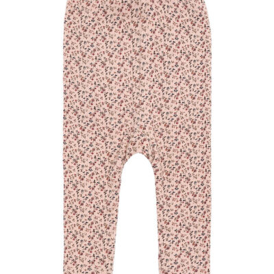Hust and Claire Leggings - HCLaerke - Rugby Tan m. Blomster