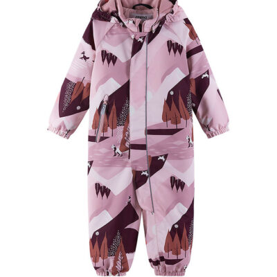 Reima Flyverdragt - Puhuri - Grey Pink m. Print