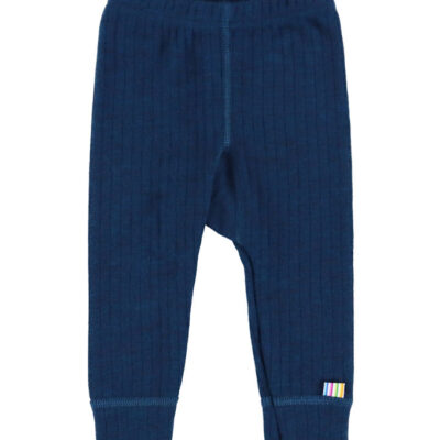 Joha Leggings - Uld - Rib - Mørk Turkis