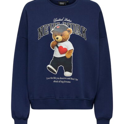 Kids Only Sweatshirt - KogLinda - Midnight Sail/New York Teddy