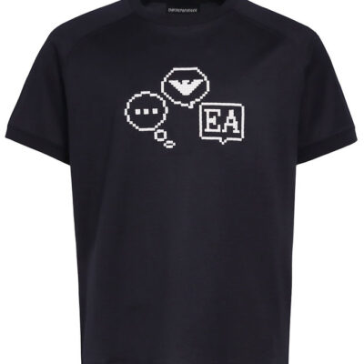 Emporio Armani T-shirt - Navy m. Print