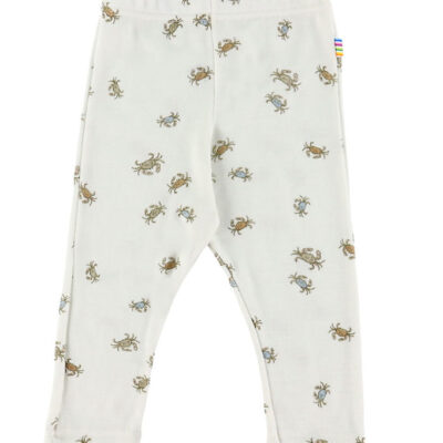 Joha Leggings - Uld/Silke - Off White m. Krabber