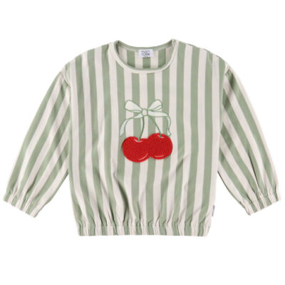 Hust and Claire Sweatshirt - HCSicilia - Quartzstribet m. Kirseb