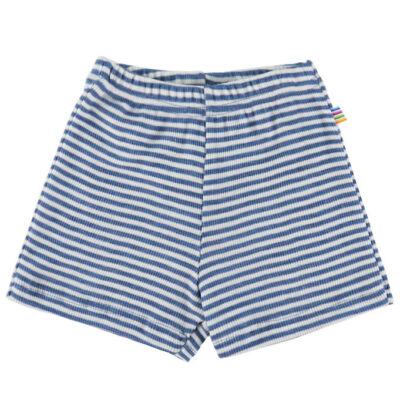 Joha Shorts - Uld/Silke - Rib - Blå/Stribet