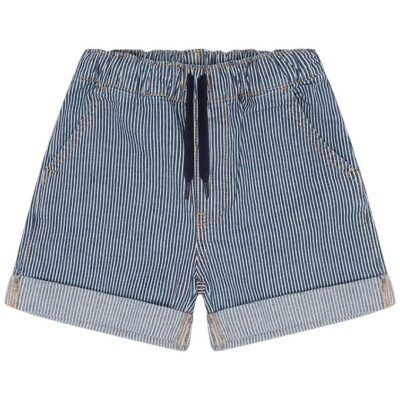 Hust and Claire - Shorts - HCHans Yd stripe - Blue Denim