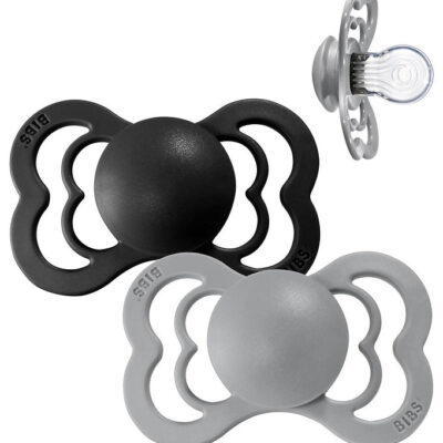 BIBS Supreme Sutter - Str. 1 - 2-pak - Symmetrisk - Cloud/Black