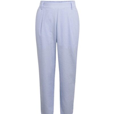 Grunt Bukser - Liv Check Pant - Light Blue