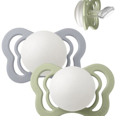 BIBS Couture Natsutter - Str. 1 - 2-pak - Anatomisk - Sage/