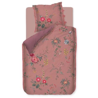 Pip Studio sengetøj - 140x220 cm - Fleur Grandeur - Vendbar dynebetræk - 100% bomulds sengesæt
