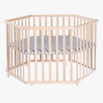 Roba Cosiplay Hexagon Kravlegård med Hjul, Wood