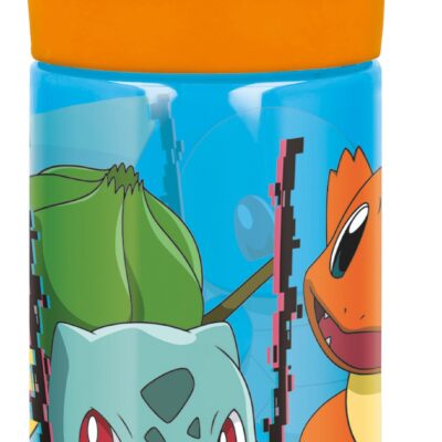 Pokémon drikkedunk - Vandflaske med flipfunktion og sugerør