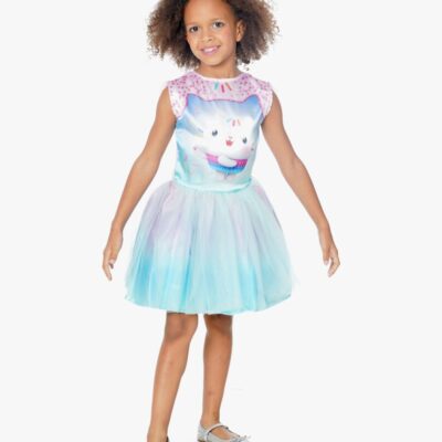 Gabby's Dollhouse Deluxe Cakey Cat Kostume med Hårbånd