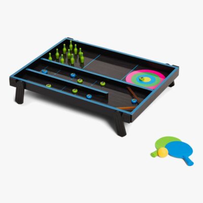 Pinepeak Spillebord 4-i-1, Neon/Sort