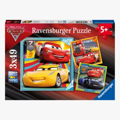 Ravensburger Disney Cars 3 Puslespil 3x49 Brikker